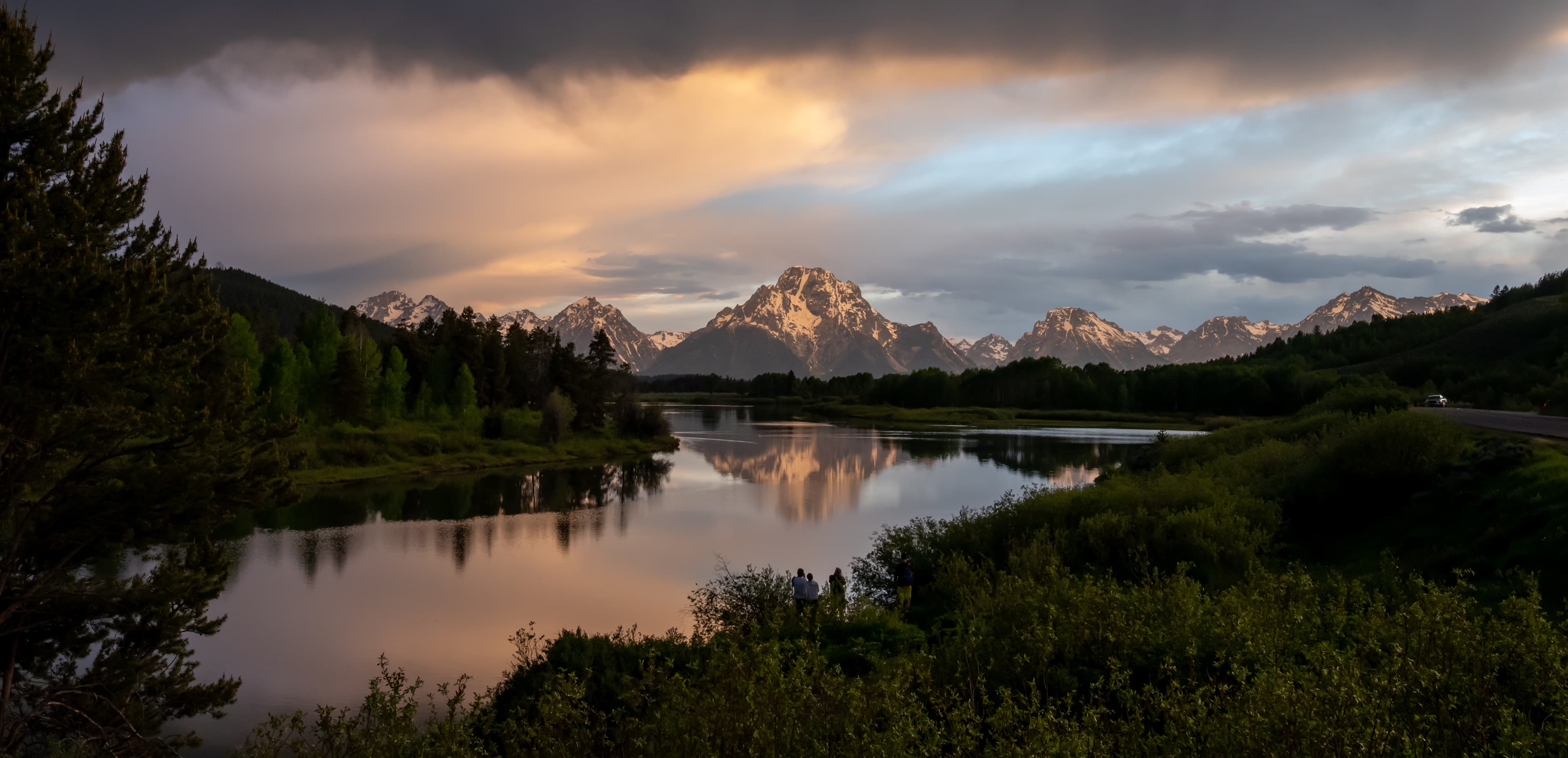 Oxbow Bend at sunset